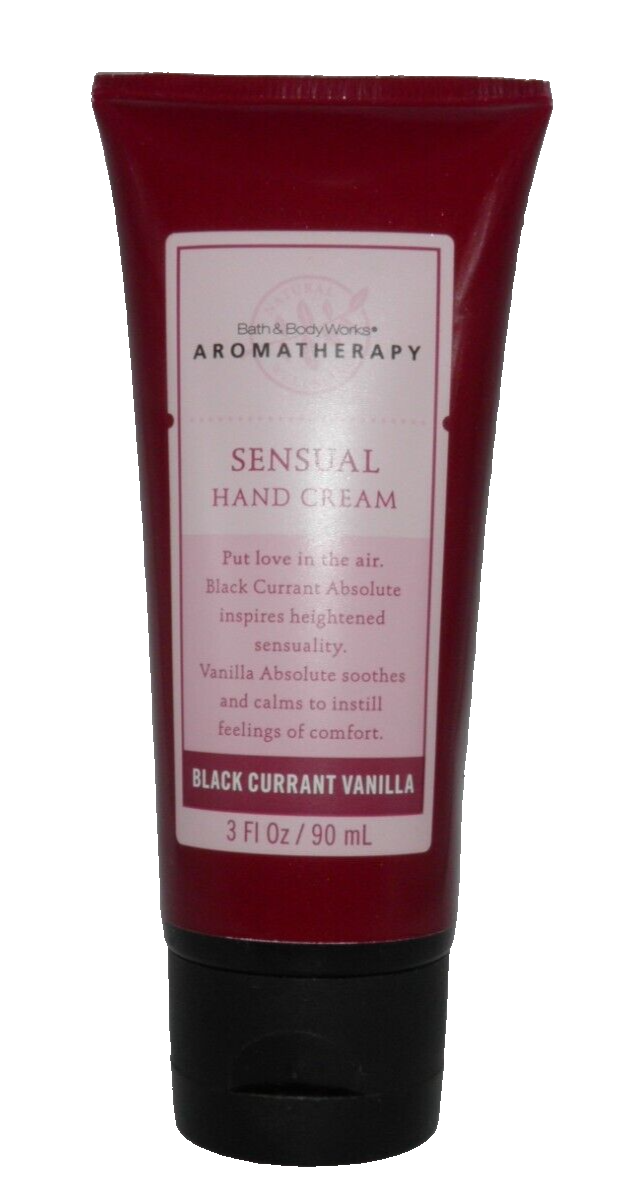 Bath & Body Works Black Currant Vanilla Aromatherapy Hand Cream 3 oz Relaxing Moisturizing Formula