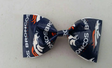Denver Broncos NFL football Duct Tape Bow Hair Clip bowtie handmade