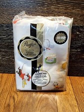 Vintage Pacific No Iron Fitted Crib Sheet Disney Mickey Mouse NEW