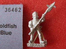 Games Workshop Citadel C26 Men at Arms Bretonnian Billman Halberd Metal Figure B