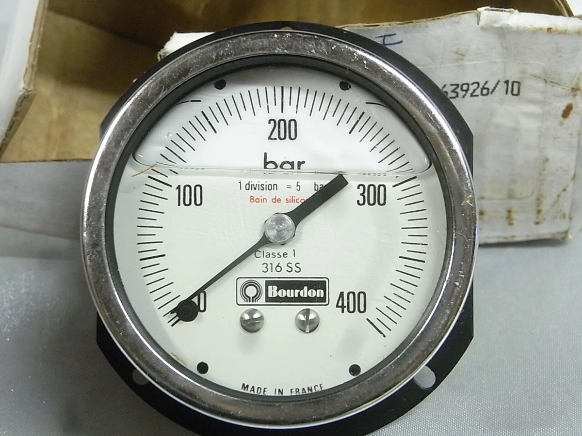 MANOMÈTRE INDUSTRIEL CL 1 REMPLISSABLE