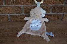 DOUGLAS Baby Tan Brown PUPPY Dog Star Security Blanket Lovey Toy Cuddle Ring Top