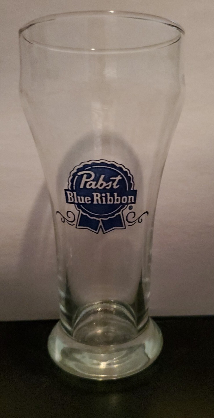 Vintage PABST BLUE RIBBON (SET OF 2) Pilsner Style Beer Glasses eBay