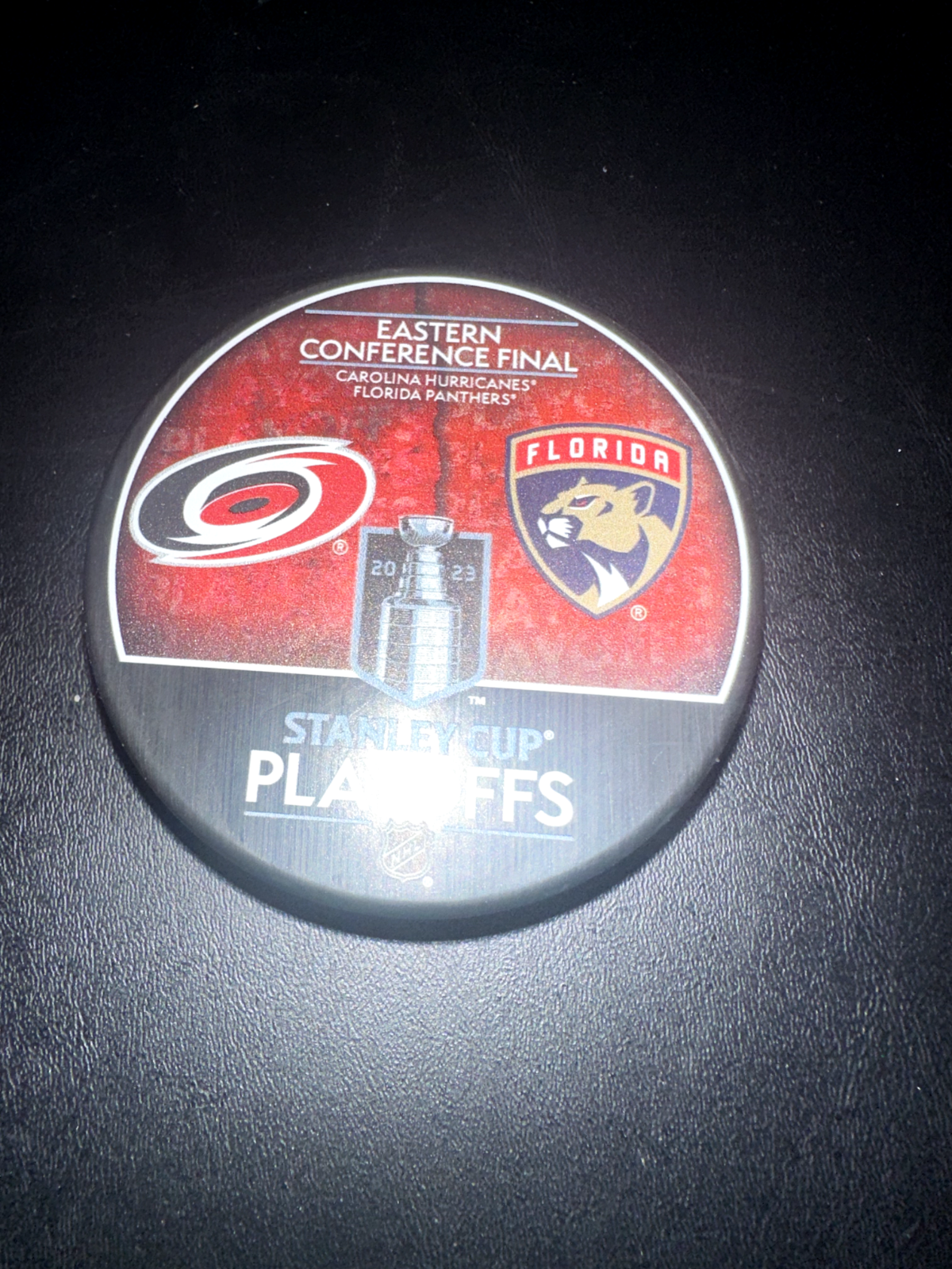 2023 Stanley Cup Playoffs Eastern Conference Dueling Puck Panthers vs Hurricanes