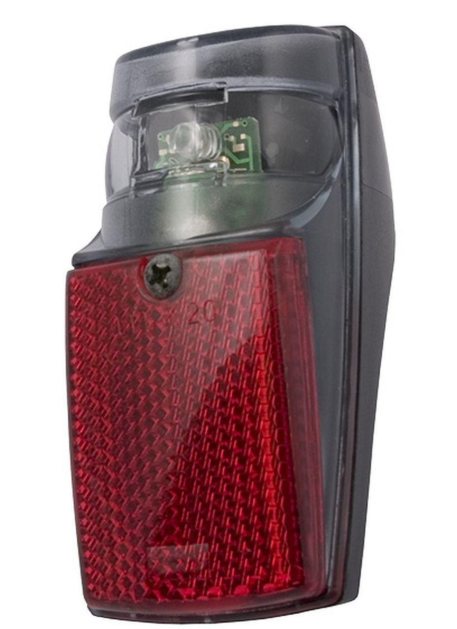 Светодиодная велосипедная аккумуляторная задняя фара spanninga SPX XB с переключателем батарей черный