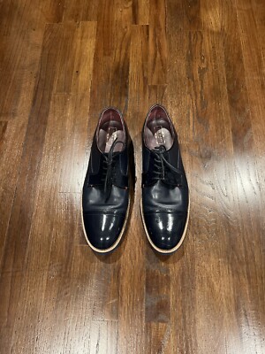 Ted Baker Braythe 2 Derby Shoes In Navy Blue Leather Ted Baker Braythe 2 Derby Shoes In Navy Blue Leather Size 10  main image 3