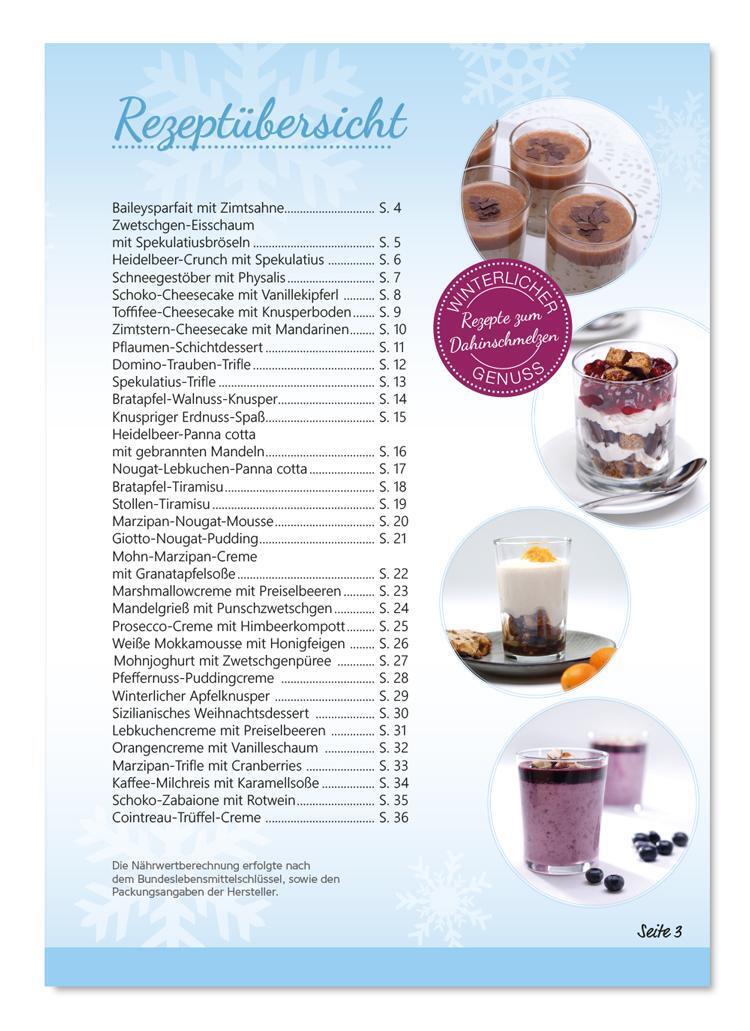 Thumbnail - Stefanie Kruse | Winterliche Desserts Glas | Broschüre | Deutsch