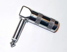 10pc 1/4" (6.35mm) MONO Right Angle TS Phone Plug Guitar Cable Male Connector