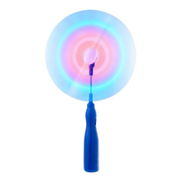 3 Blue Flashing LED Spinning Windmill Light Up Toy Music Glow Wand
