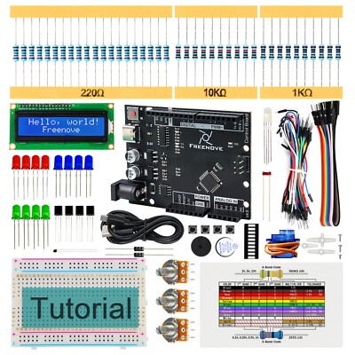Freenove LCD Starter Kit with Control Board (Compatible with Arduino IDE)