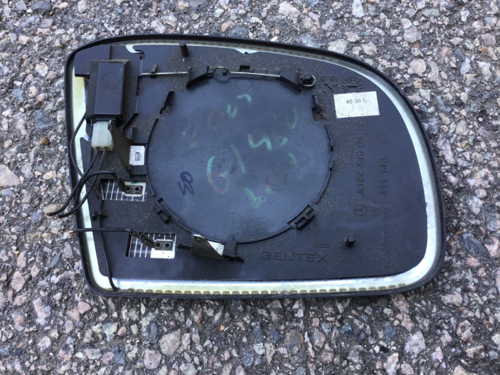 MERCEDES W164 Driver Left Side LH Mirror Glass Auto Dim