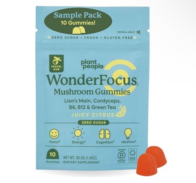 Wonder Gummies Focus Sugar Free Adaptogen Gummies