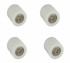 Satz Hubwagen Rad 80 x 80mm Polyamid Nylon Rolle Breite Handhubwagen Hubwagenrad