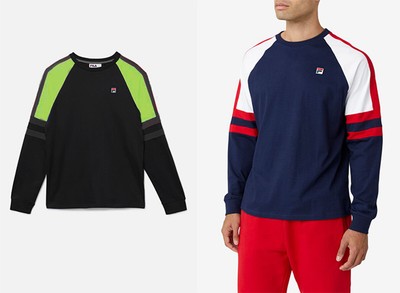 Fila Men Cotton Crew neck Long Sleeves 