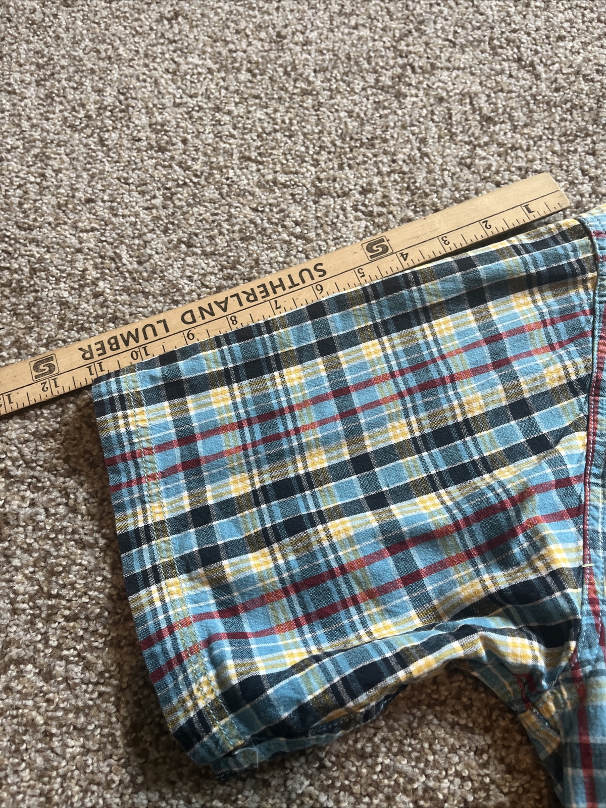 Tommy Jeans Men's Shirt Sz XXL Short Sleeve Button Up Collared Plaid - View 10