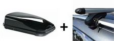 Dachbox JUFL320 Relingträger Alu 320 Liter für für Mazda 5 05-10 abschließbar
