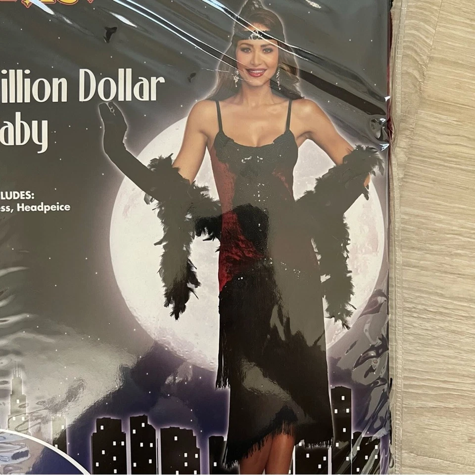 Женщин Luxe миллион долларов Baby Flapper костюм платье косплей Хэллоуин - Изображение 3 из 4