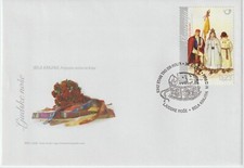 Timbre de voeux Slovénie FDC 2009 Mi 702 - Carnaval Mi 705 - Bloc 41 Braille