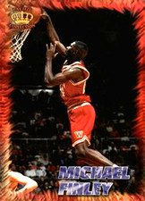 1996 Pacific Power REGENTS OF ROUNDBALL RR13 Michael Finley RC Wisconsin Badgers