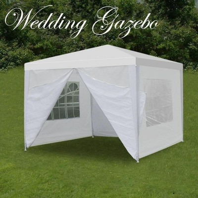 10'x10'  Outdoor Canopy Tent Party Wedding Tent Pavilion Gazebo Event 4 Walls US