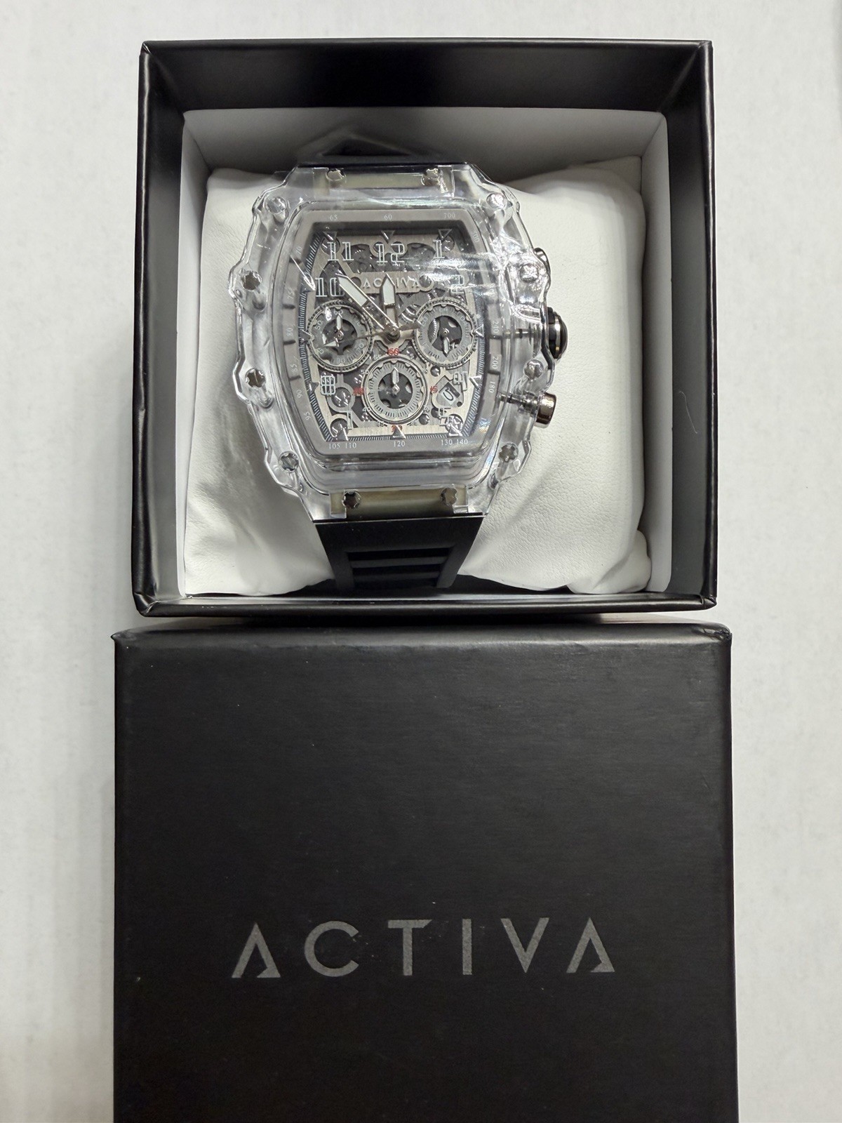 Наручные часы Activa Men's Skeleton Chronograph
