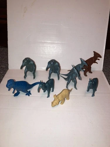 VINTAGE  ODD COLOR 1960s MARX & MPC  DINOSAURS LOT