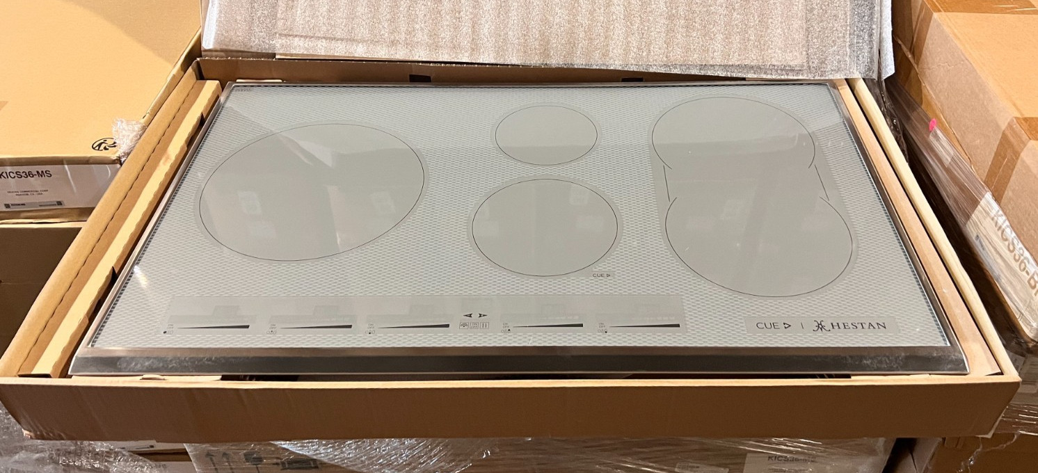 Hestan KICS36MS Induction Cooktop Energy Efficiency 36" METALLIC SILVER New!