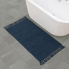 French Connection Nellore Bath Rugs Woven And Beaded Bath Mats Durable And