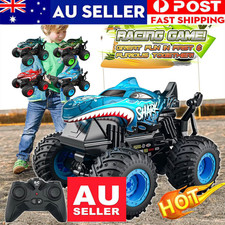 360° RC Stunt Car Remote Control Cars Shark Monster Truck Toy Off-Road Car Gifts