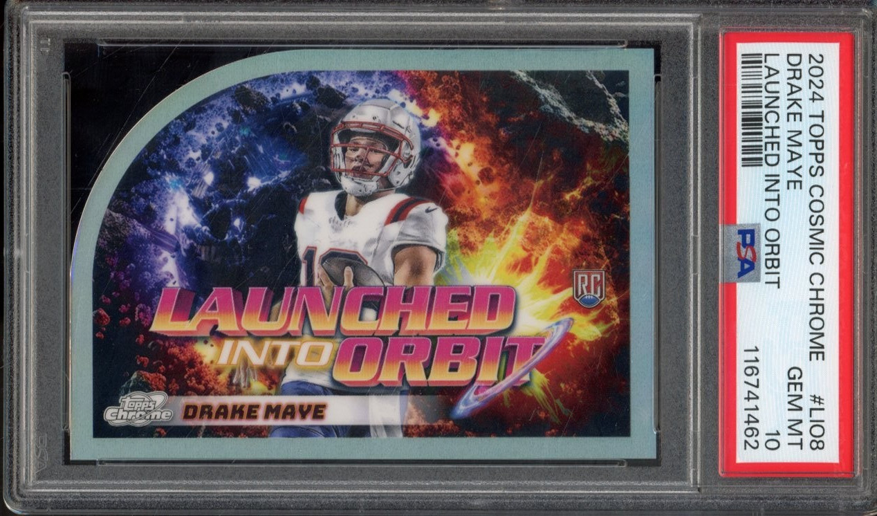 Drake Maye Topps Cosmic Chrome Launched Into Orbit #LIO8 Base