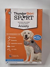 ThunderShirt Sport Dog Anxiety Relief Calming Vest Light Grey, Size XL NIB AT2