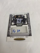 2021 SAGE Premier Draft #A86 Kary Vincent, Jr. Autographs Black