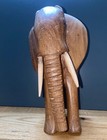 Vintage Hand Carved Elephant Approximately 9 Inches Tall — photo 2
