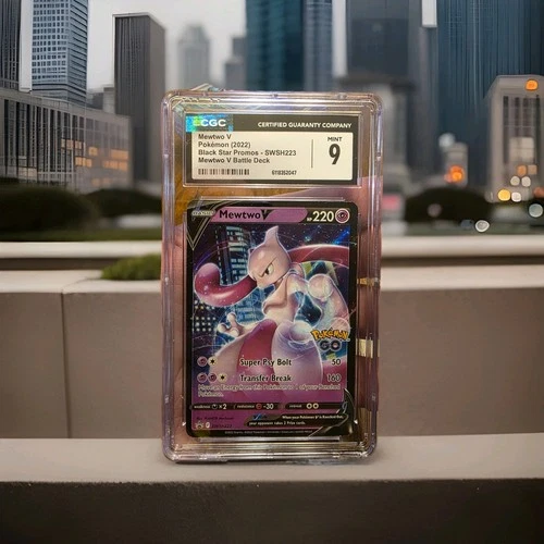 Mewtwo SWSH223 Black Star Promos Go Ultra Rare Holo Pokémon CGC 9!