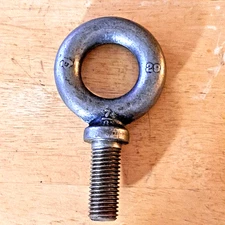 Armstrong 7/8" 9 x 2.25" Thread Lifting Eye Bolt Eyebolt Forged Black USA NEW