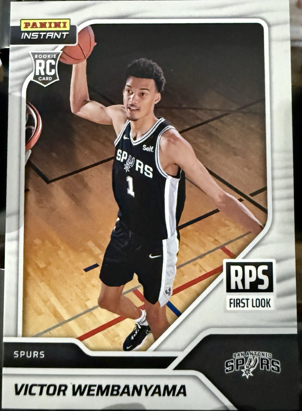 Victor Wembanyama 2023 Panini Instant NBA #RPS-1 Spurs Rookie RC