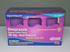 Omeprazole 20Mg, 42 Delayed-Release Tablets, Acid Reducer for Frequent Heartburn