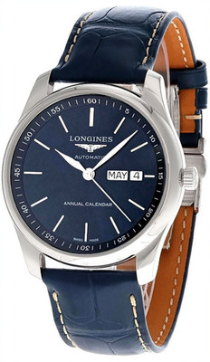 Longines Master Collection 40mm Automatic Blue Leather Men's Watch L2.910.4.92.0