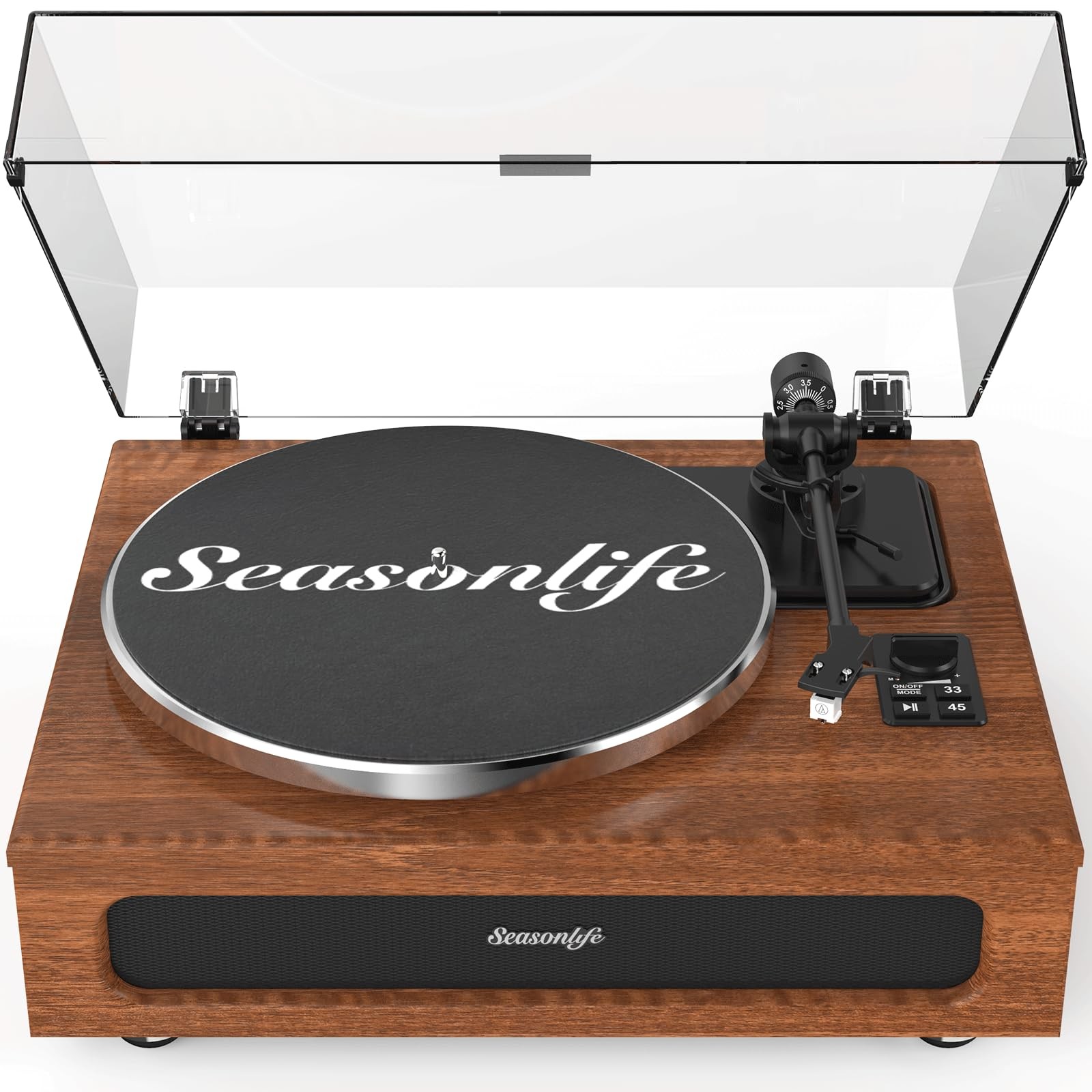 Retro All-in-One High Fidelity Vinyl Record Player Turntable-image