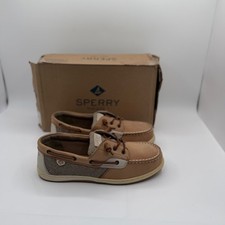 Sperry Songfish Boat Shoes in Linen / Oat Tan Size 5.5 Men / 7 Women