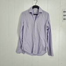 T.M. Lewin John Francomb Men's Long Sleeve Button-Up Dress Shirt Size 15 Purple