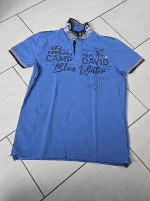 Camp David Poloshirt, Größe M dunkelgrau Top Zustand 2 Mal Kurz Getragen
