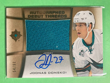 2015-16 Ultimate Collection Debut Threads Auto #ADT-DO Joonas Donskoi RC 54/99