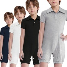 Kids Jumpsuit Sleepwear Romper Adaptive Wear Bodysuit Home Wear Leotard Soft