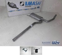 Imasaf Auspuff Mitteltopf+Anbauteile für VW Passat 3B+Variant 1.9 TDI 1998-2005