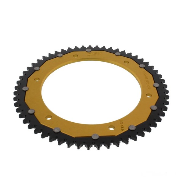 Kettenrad Alu Gold 57-ZäHne 428-Teilung FüR Yamaha DT 125 RH Bj. 1997-2003-image