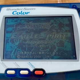WonderSwan Color Crystal Blue Console Digimon Battle Spirit Bundle Japan