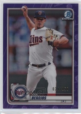2020 Bowman Chrome Purple Refractor 24/250 Jose Berrios #10 0i1b