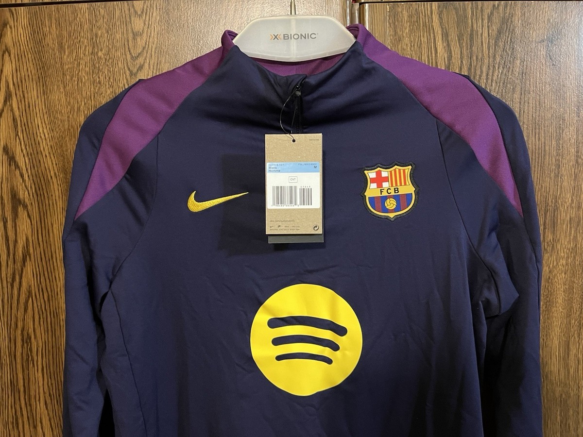 NIKE FC Barcelona 25/26 Coach T90 Strike Soccer Midlayer Drill Top
