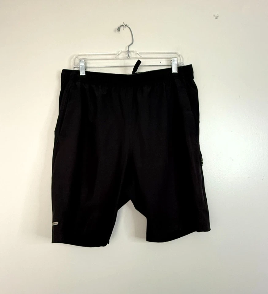 Pantalones cortos para hombre Free Country Micro Tech negros medianos Foto 2 de 4